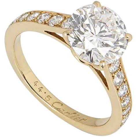 2 carat cartier diamond ring|cartier 1895 diamond ring.